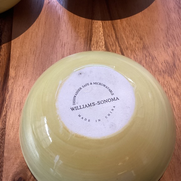 Williams-Sonoma Provencal Olio D'Oliva Embossed Olive Design Dipping Bowls (3) - Picture 5 of 5